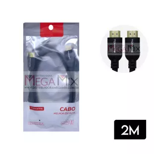 Cabo HDMI + HDMI 4K 2M MHD-4502 - Tomate