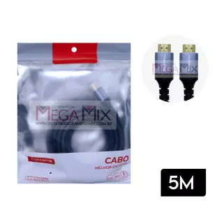 Cabo HDMI + HDMI 8K 5M MHD-8105 - Tomate