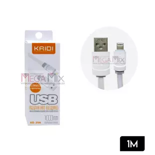 Cabo de dados USB + Iphone 1M KD-39A - Kaidi