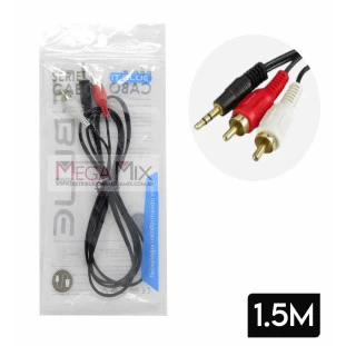 Cabo de P2 + 2 RCA 1.5m LE-1008 - It-Blue