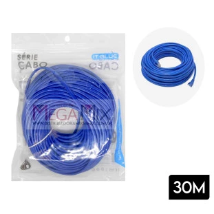 Cabo de Rede RJ45 30M LE-307 - It-Blue