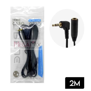 Cabo Extensor Áudio P2 90° 2M LE-3096 - It-Blue