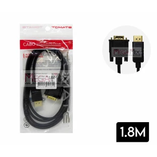 Cabo Displayport + VGA 1.8M MCB-027 - Tomate