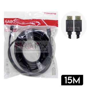 Cabo HDMI + HDMI 15M 1.4 HD MHD-4027 - Tomate