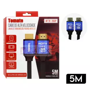 Cabo HDMI + HDMI 5M 4K MHD-4115 - Tomate