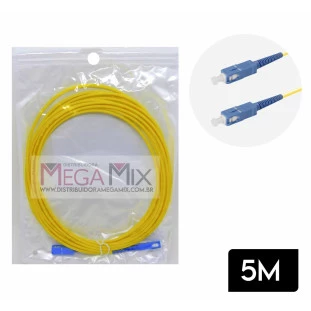 Cabo de Fibra Ótica SC/UPCXSC/UPC 5M KP-YP5037 - Knup