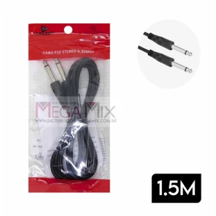 Cabo P10 (M) + P10 (M) 1.5M D-P10 - Grasep