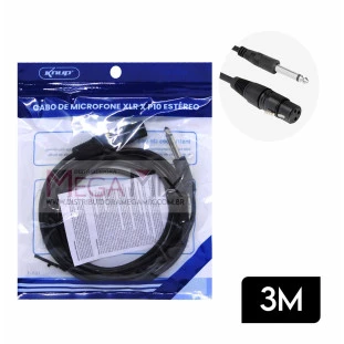 Cabo P10 + XLR 3M KP-YP5019 - Knup
