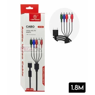 Cabo Componente para PS2 e PS3  KA-356 - Kapbom