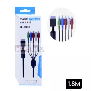 Cabo Áudio e Vídeo para PS3 1.8M LE-1018 - It-Blue