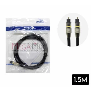 Cabo Óptico para Áudio Digital 1.5M D-OP01 - Grasep 