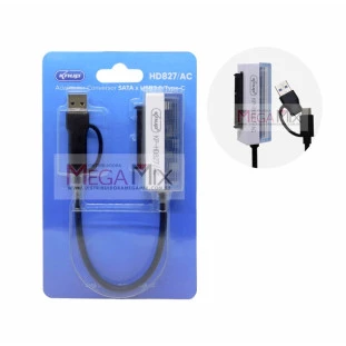 Adaptador HD SATA para USB 3.0/ Tipo-C  KP-HD827 - Knup