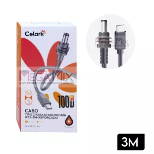 Cabo Starlink Mini DC para USB-C 100W 3M CE-C1303C-3M - Celark