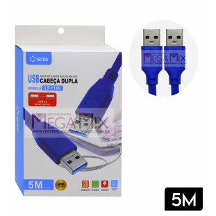 Cabo USB (M) + USB (M) 3.0 5M LT-1109 - Lotus