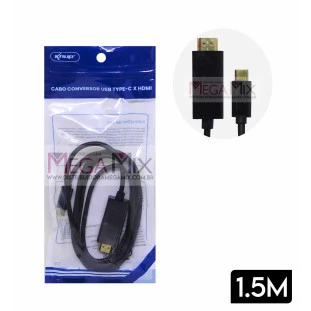Cabo Conversor Tipo C para HDMI 1.5M KP-YP5010 - Knup