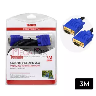Cabo VGA para Monitor 3M MVG-1003 - Tomate