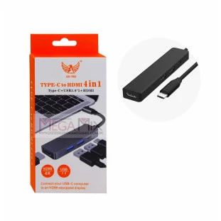 Cabo Conversor 4 em 1 Tipo C para Tipo C/USB/HDMI AU-592 - Altomex