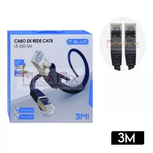 Cabo de Rede RJ45 CAT8 3M LE-350-3M - It-Blue