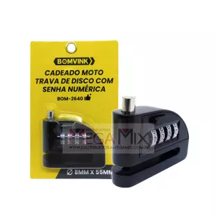 Cadeado para Moto com Senha BOM-2640 - Bomvink