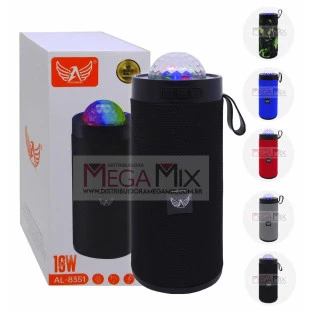 Caixa de Som Bluetooth com Projetor de Luz 10W AL-8351 - Altomex