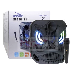 Caixa de Som Bluetooth 12'' 60W D-BH12121 - Grasep