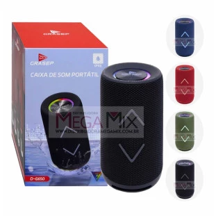 Caixa de Som Bluetooth 12W D-G650- Grasep