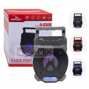 Caixa de Som Bluetooth Portátil 10W D-S3135 - Grasep