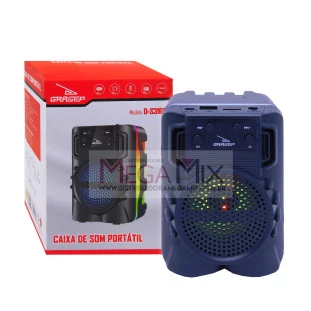 Caixa de Som Portátil Bluetooth 8W D-S3165 - Grasep