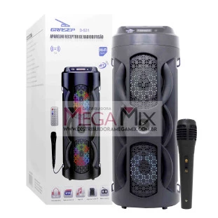 Caixa de Som Bluetooth com Microfone 20W D-S31 - Grasep