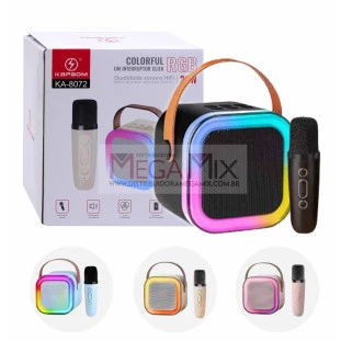 Mini Caixa de Som Bluetooth com Microfone 20W KA-8072 - Kapbom