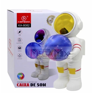 Caixa de Som Bluetooth RGB (Astronauta) 5W KA-8082 - Kapbom