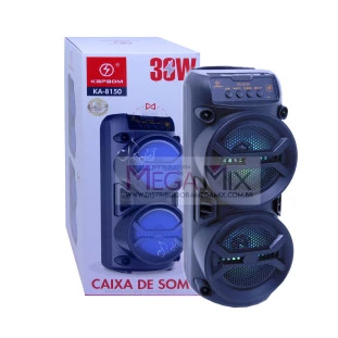 Caixa de Som Bluetooth 30W KA-8150 - Kapbom