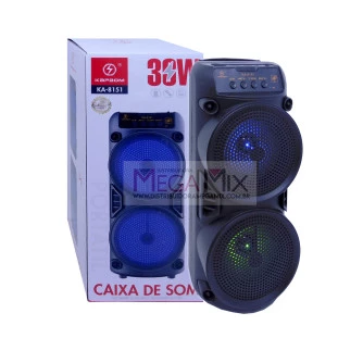 Caixa de Som Bluetooth 30W KA-8151 - Kapbom