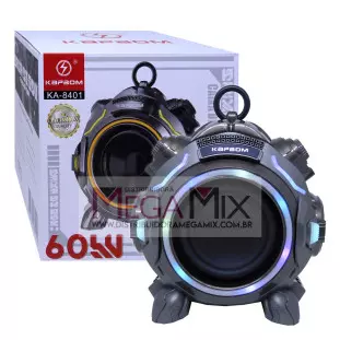 Caixa de Som Bluetooth 60W KA-8401 - Kapbom