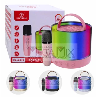 Mini Caixa de Som Bluetooth com Microfone 5W KA-8727- Kapbom