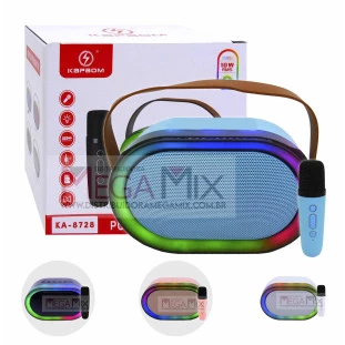 Mini Caixa de Som Bluetooth com Microfone 10W KA-8728 - Kapbom