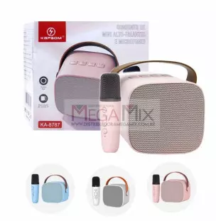 Caixa de Som Bluetooth com Microfone 6W KA-8787 - Kapbom