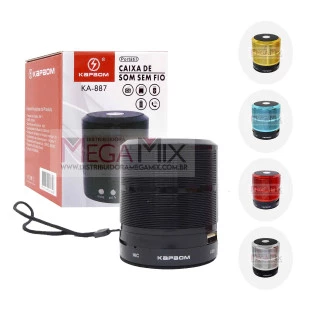 Mini Caixa de Som Portátil Bluetooth KA-887 - Kapbom 