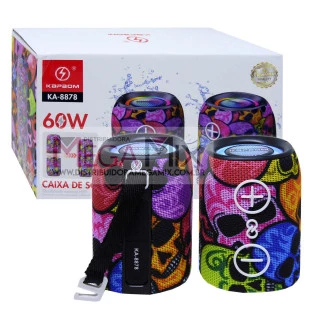 Caixa de Som Bluetooth 60W 2 em 1 KA-8878 - Kapbom