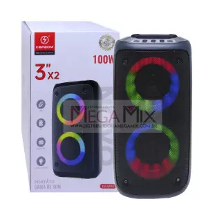 Caixa de Som Bluetooth 100W KA-8910 Kapbom
