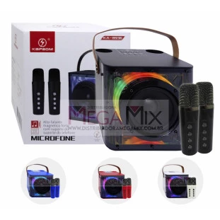 Mini Caixa de Som Bluetooth com 2 Microfones 20W KA-8936 - Kapbom