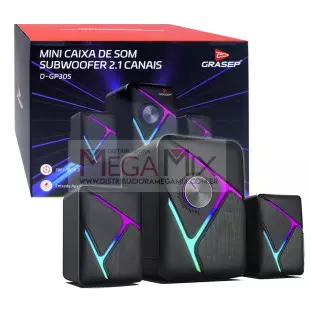 Caixa de Som Subwoofer 2.1 11W D-GP305 - Grasep