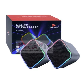 Caixa de Som para PC/Notebook 6W D-GP201 - Grasep