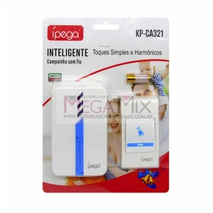 Campainha Sem Fio KP-CA321 - Ípega 