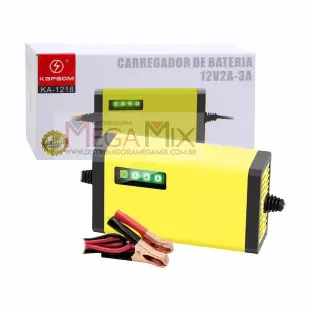 Carregador Auxiliar de Partida Automotivo 12V 2A-3A  KA-1218 - Kapbom
