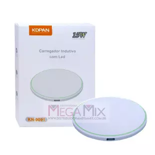 Carregador de Celular por Indução/Sem Fio 15W KN-9091 - Kdpan
