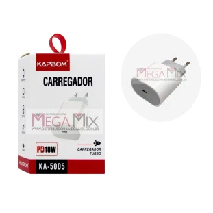 Carregador  USB-C 18W KA-5005 - Kapbom