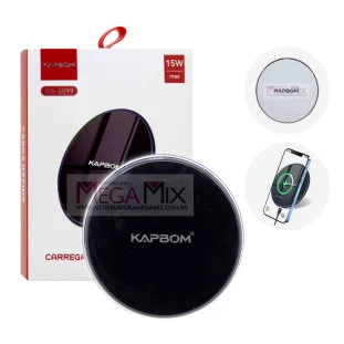 Carregador de Celular por Indução/Sem Fio 15W KA-5099 - Kapbom 