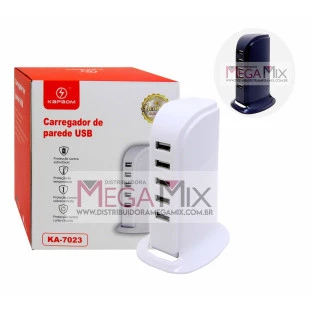 Carregador Hub com 5 USB 5V KA-7023 - Kapbom