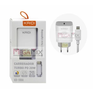 Carregador de Celular - Iphone + Tipo C 20W KD-108A - Kaidi